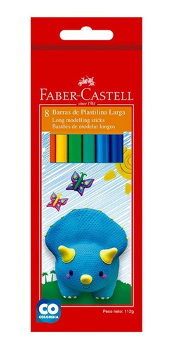 Plastilina Larga X8 Faber Castell