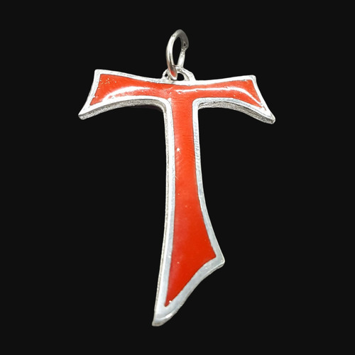 Dije Templario Cruz Tau En Plata 2,7 Cm 4 Gr Art 202