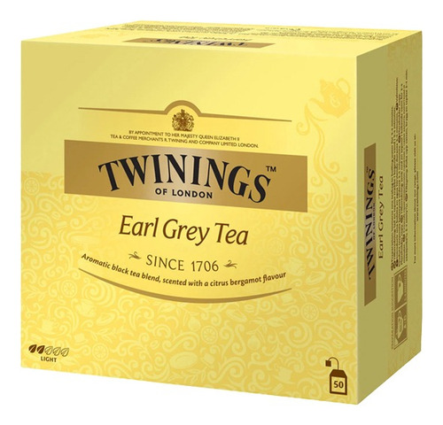 Te Earl Grey Twinings 50 Bolsitas (unidad)