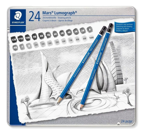 Lápiz Staedtler Mars Lumograph X 24