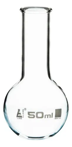 Balon De Ebullición 2000 Ml - Borosilicato Fondo Plano