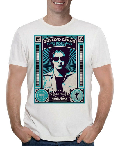 Remera Gustavo Cerati Rock Nacional Soda Hombre Purple Chick