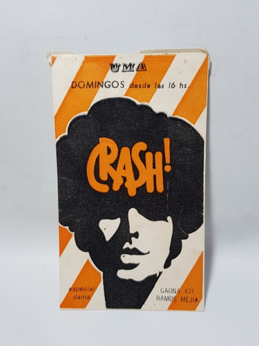 Imagen 5 de 6 de Antiguas Entradas Boliche Bailable 1970 Crash Mag 57907