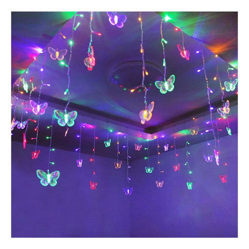 Luzes De Cortina De Borboleta Usb Fairy String Lights (núcle