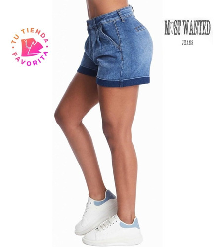 Most Wanted Jeans Shorts Bermuda Diseño Colombiano