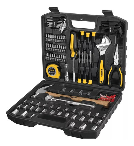Set Pretul 104 Piezas Con Matraca Y Dados Gris