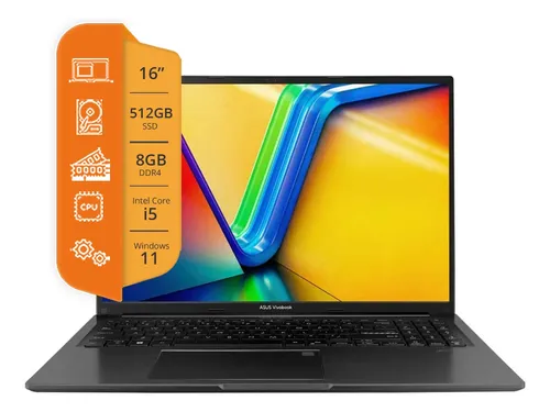 Notebook Asus Vivobook 16 Core I5 8gb 512gb 16 Win 11 Nnet