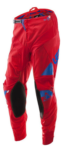 Pantalón De Moto Motocross Leatt Gpx 4.5 I.k.s. Red/blue