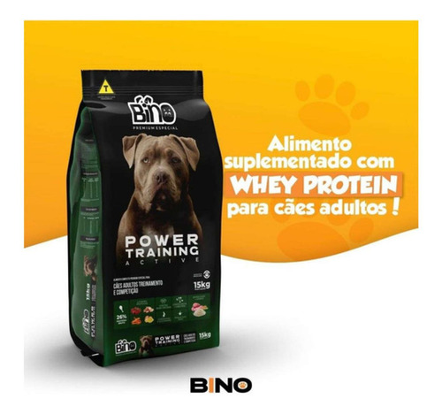 Ração Para Cachorro Com Whey Power Training 26% Adulto 15kg