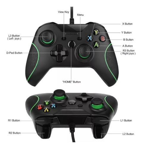 Joystick Con Cable Compatible Con Pc