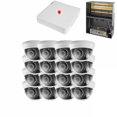 Kit Cctv Circuito Cerrado 16 Camaras Vigilancia Hd Epcom Dc