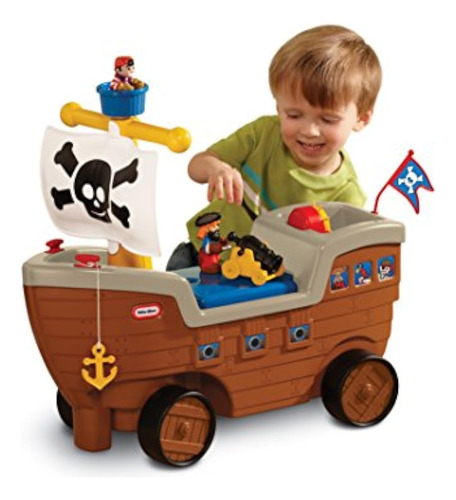 Little Tikes 2-in-1 Pirate Ship Ride-on Toy Y Playset - Barc