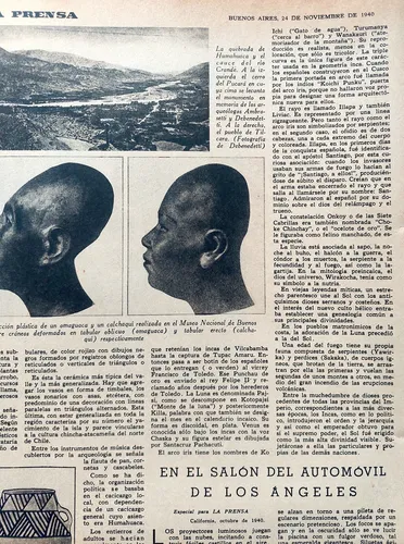 Indígenas Omaguacas 1940 Antonio Serrano Arquelogia Antropol (Usado)