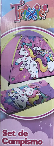 Casa De Campaña Infantil Unicornio Set De 5 Piezas En Caja Rosa (Usado)