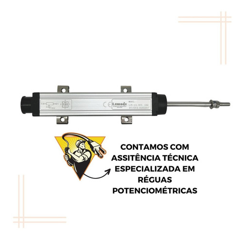 Regua Potenciometrica 450mm Sensor Transdutor Linear