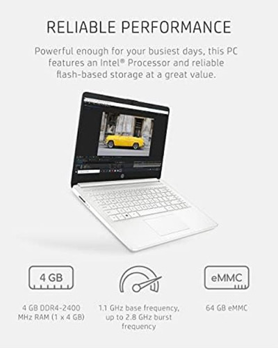 Computadora Portátil Hp 14, Intel Celeron N4020, 4 Gb De Ram