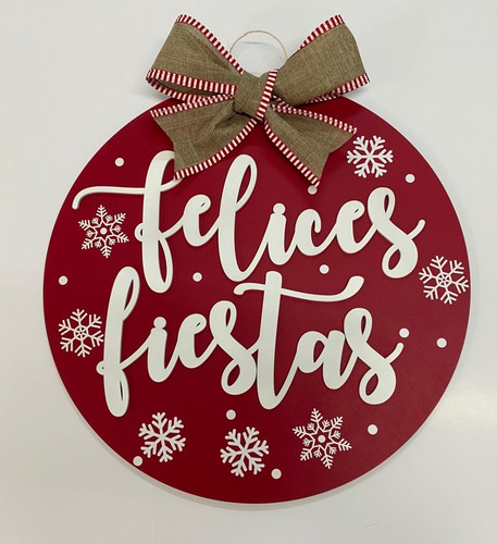 Imagen 5 de 9 de Colgante Para Puerta Navideño, Personalizado 40cm, Navidad
