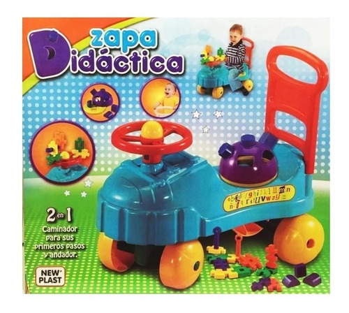 Imagen 2 de 6 de Andador Pata Pata 2 En 1 Caminador Didactico Mecanico Niños