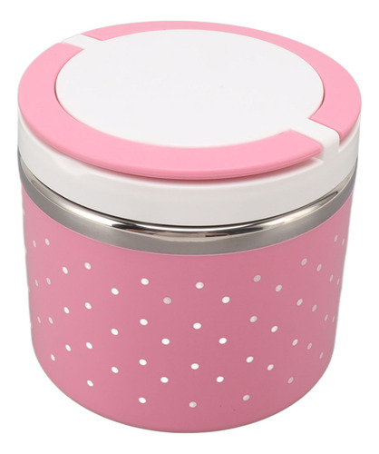 Almoço Redondo Isolado A Vácuo Rosa À Prova De Vazamento, Po