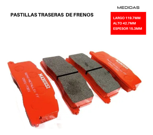 Pastilla De Freno Toyota Estima I R11 2.4 1990 2000