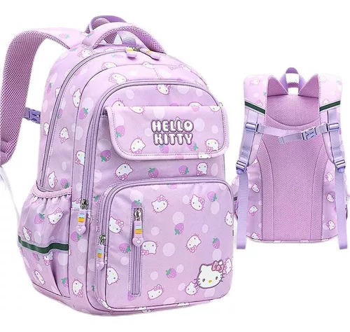 Mochila Escolar Primaria Para Mujer Hello Kitty One Two To L