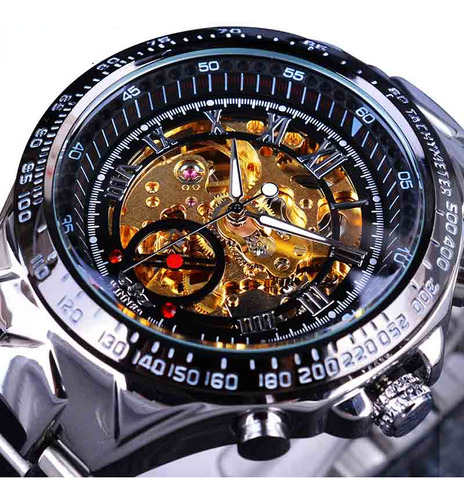 Reloj Moderno Winner Mechanical Sport Design Bezel