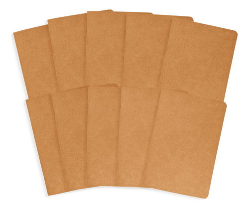 Libreta Tapa Lisa Ecológica - A5 Pack X 10 Unidades