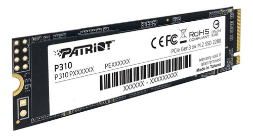 Disco Solido Ssd 1.92 Tb Patriot P310 M.2 Nvme Pcie Color Negro