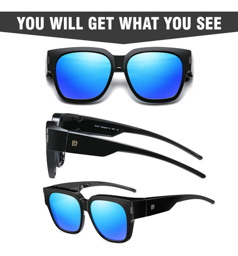 Duco Fit Over Sunglasses Gafas De Sol Envolventes Polarizada
