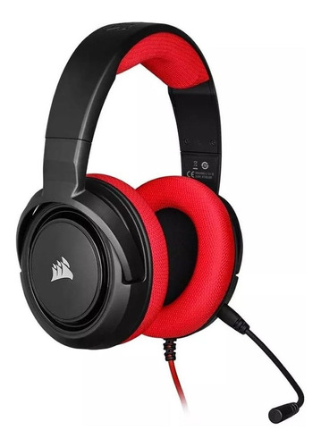 Corsair Auricular Microfono Rojo Hs35 Ps4 Pc Xbox Gamer