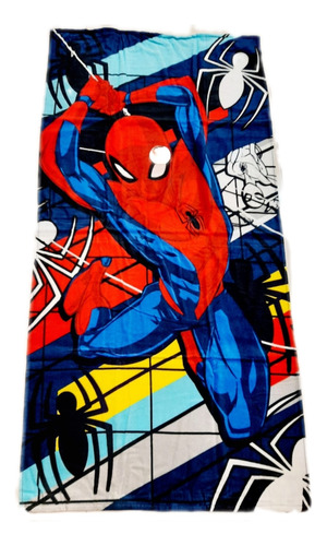 Toalla De Baño Spiderman Hombre Araña, Algodon 140 X 70 Cm