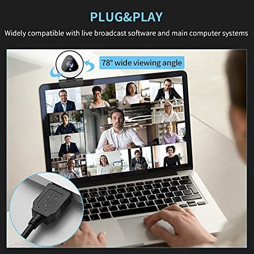 Cámara Web De Transmisión Con Luz Anular - Computadora Con E