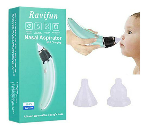 Aspirador Nasal Eléctrico Para Bebés, Ravifun Snot Sucker No