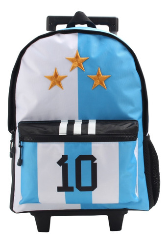 Mochila Con Carro Argentina Wabro Campeon 3 Estrellas 