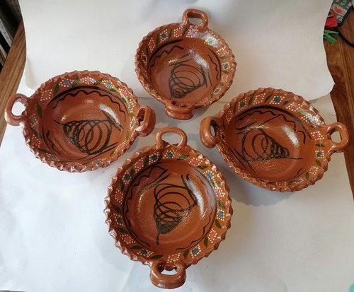 12 Cazuelitas De Barro Para Pozole O Birria Grandes 800 Ml
