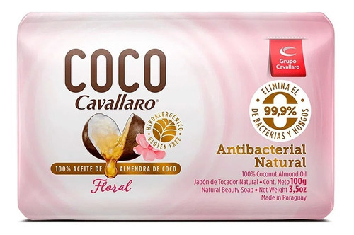 Jabón De Tocador Coco Cavallaro Floral 100 G