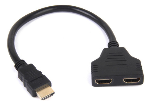 Hdmi Macho A 2 Hembra Cable Adaptador Convertidor Para
