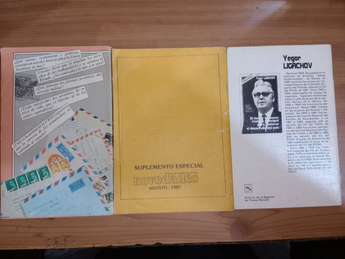 Pack 3 Ejemplares Urss Gorbachov Ligachov