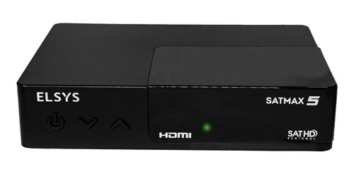 Receptor Elsys Satmax 5 com sinal digital, analógico preto 100V/240V