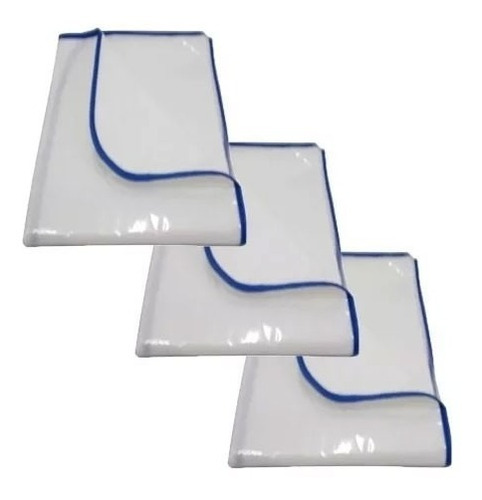 Imagem 1 de 7 de Kit 3 Tapetes Sanitário Lavável Higiênico P/ Cães 60x50 Pet