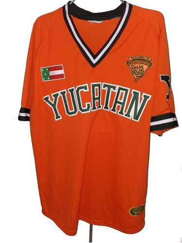 Jersey Beisbol Leones Yucatán Caballero Naranja Campeones