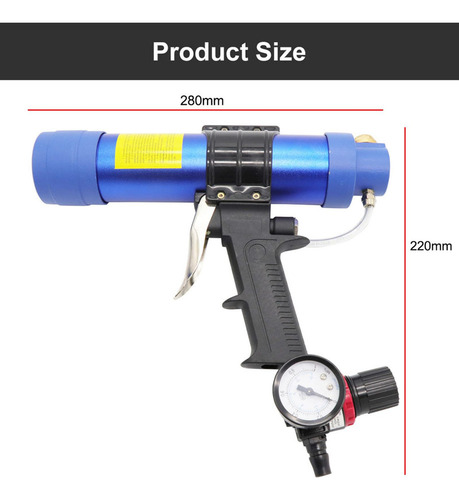 Q Sellador Masilla Adhesivo Pistola 310ml Aplicador De Azul