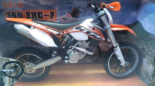 Moto De Coleccion Ktm 350 Exc-f Modelo 2014 A Escala 1:12 