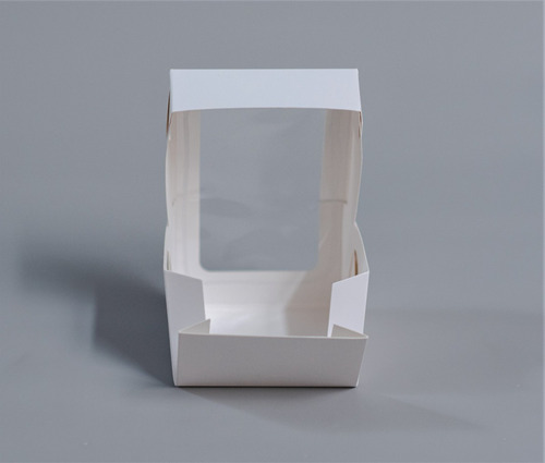 Caja 1 Pieza Baja Visor 10x10x7cm (x100u) Torta Mini Pvc 198