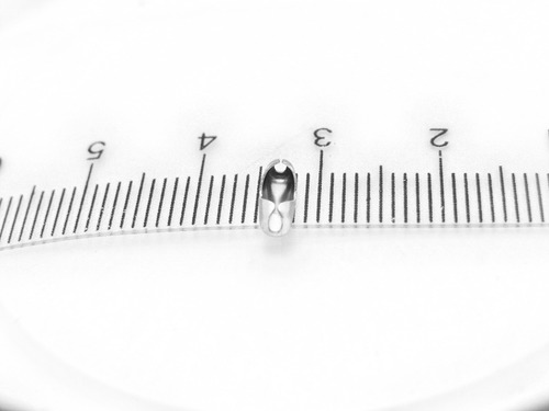 oro y plata BronaGrand 100 piezas 150 mm largo Bead Conector cierre 2.4 mm diámetro cadena de bola llavero llavero