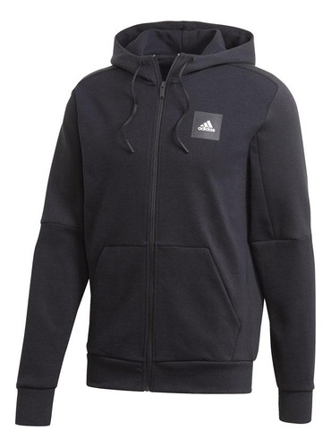 Campera Con Capucha adidas - Negra - Global Sports