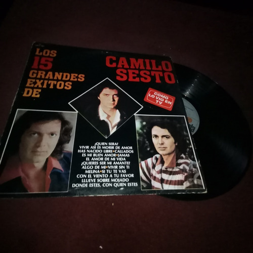 Camilo Sesto Lp Vinil Los 15 Grandes Exitos 