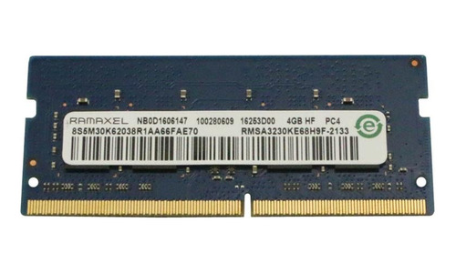 Memoria Ram 4gb 1 Ramaxel Rmsa3230ke68h9f-2133 Pc4-17000