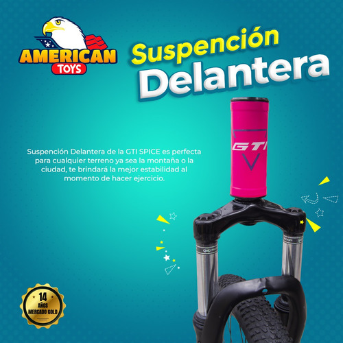 Imagen 6 de 8 de Bicicleta G T I Spice Aro 27.5 Cuadro Aluminio Dama Shimano