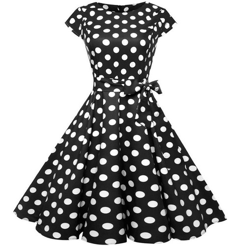 vestido de bolinha anos 60